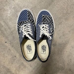 Women’s Vans denim patchwork shoes SZ 8.5